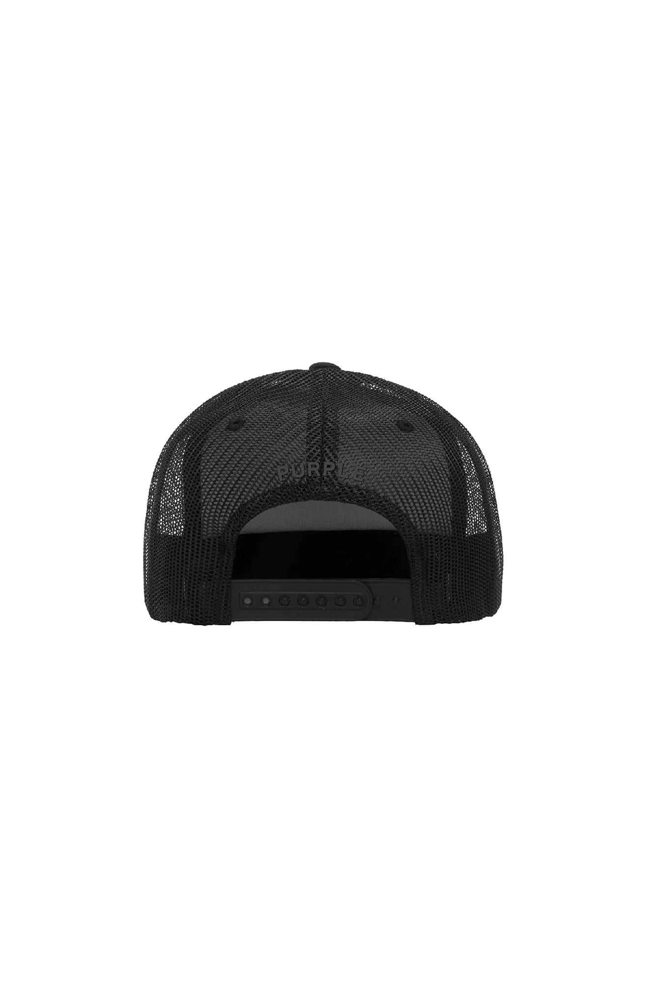 Purple Brand P902 5 Panel Hat Blue Text