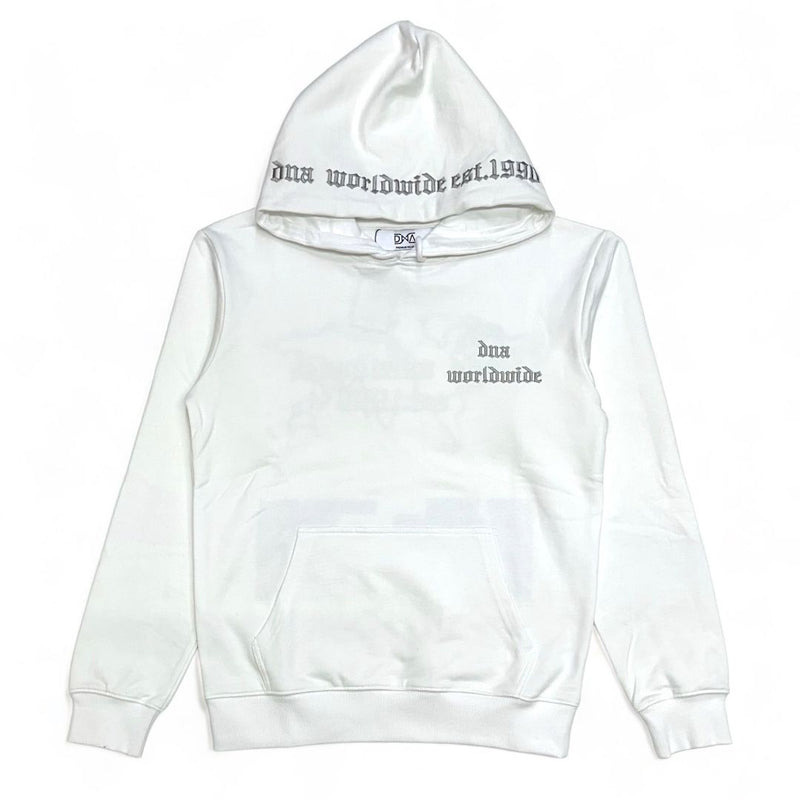 DNA premium (White/Grey “world wide" hoodie)