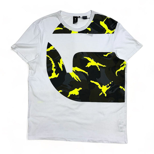 G-Star (White graphic color block T-Shirt)