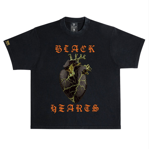 November reine (Black/Orange “Black heart t-shirt)