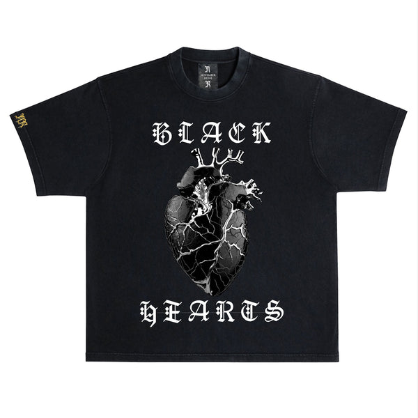 November reine (Black / White "Black Hearts" t-shirt)