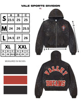 Vale Forever Pluto Clustered Zip Up Hoodie Black