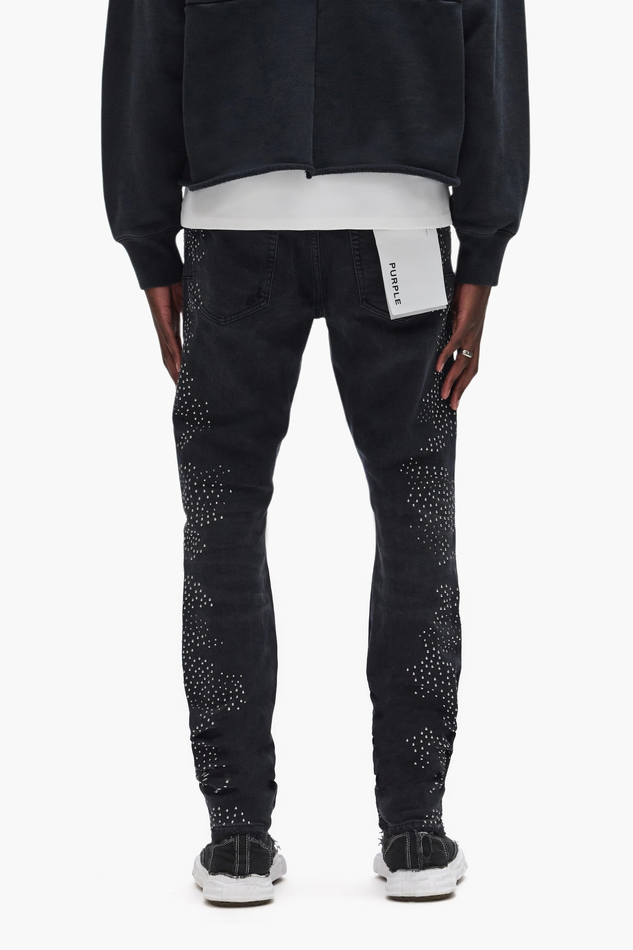 Purple brand Skinny Hotfix Camo Jeans Black