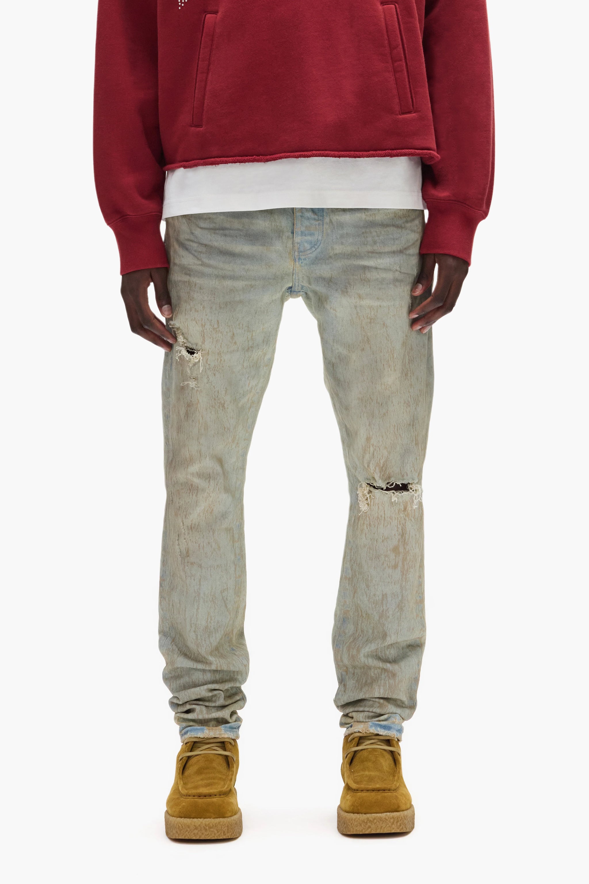 Purple brand Skinny Mud Jeans Tan