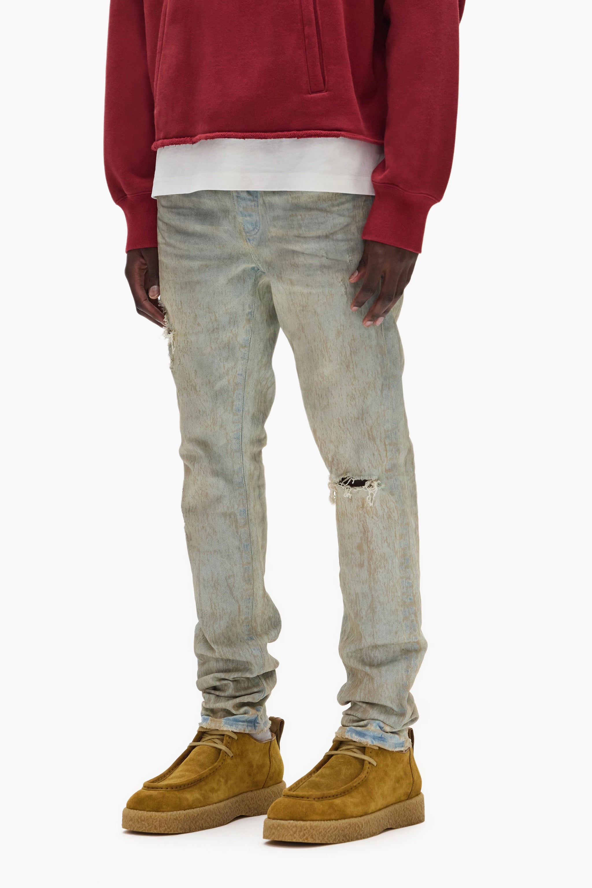Purple brand Skinny Mud Jeans Tan