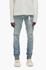 Purple Brand Worn Indigo Reflective Paint Lt Indigo