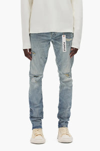 Purple Brand Worn Indigo Reflective Paint Lt Indigo