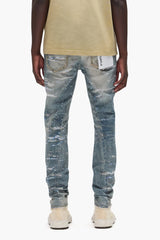 Purple Brand Skinny Printed Sequin Jeans Light indigo