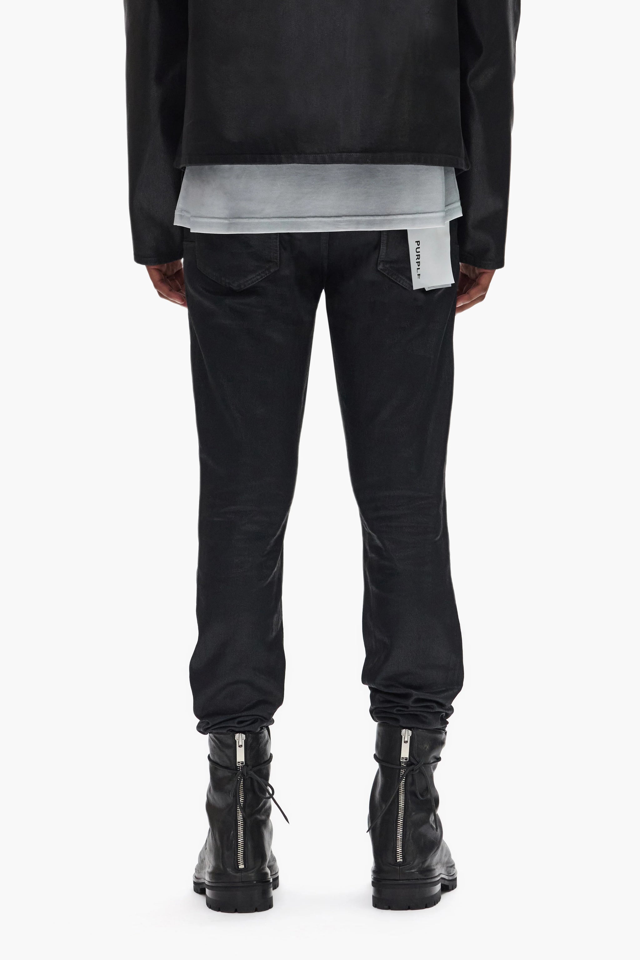 Purple brand Skinny Coated Indigo jeans Black