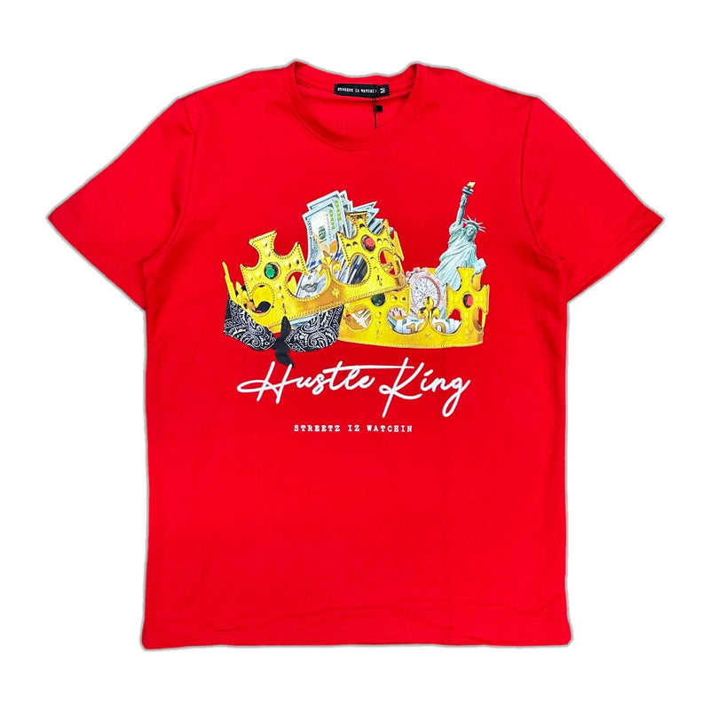 Streetz Iz Watchin (Red "Hustle" T-Shirt)
