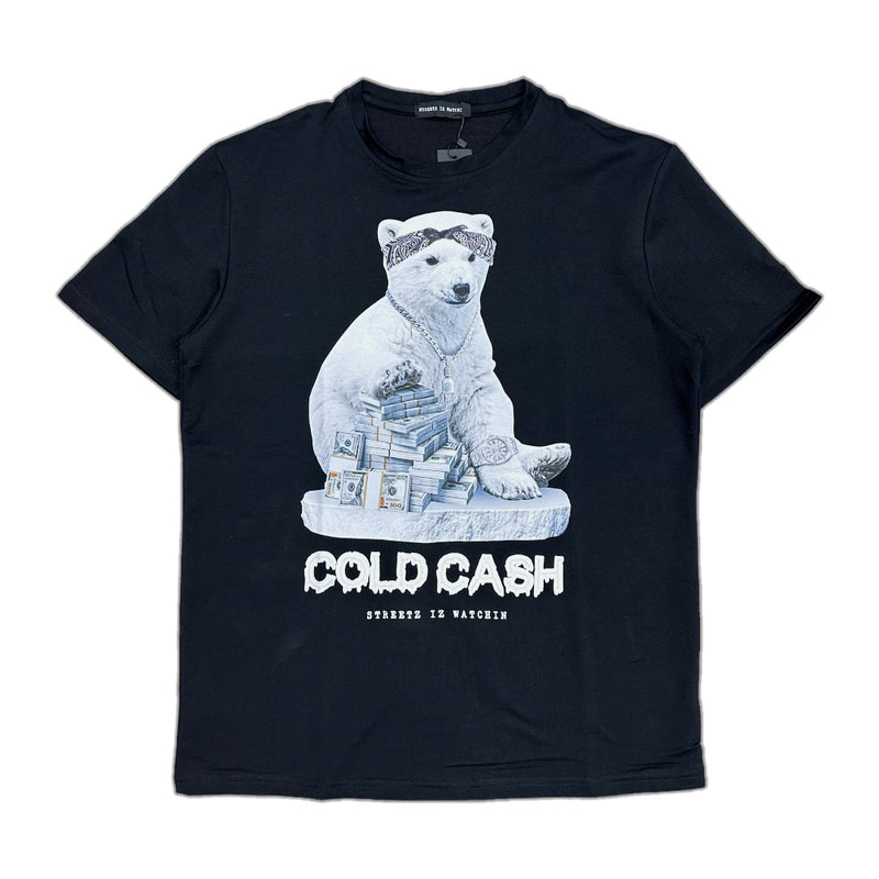 Streetz Iz Watchin (Black "Cold Cash" T-Shirt)