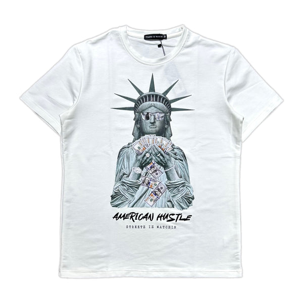 Streetz Iz Watchin (Cream "American Hustle" T-Shirt)