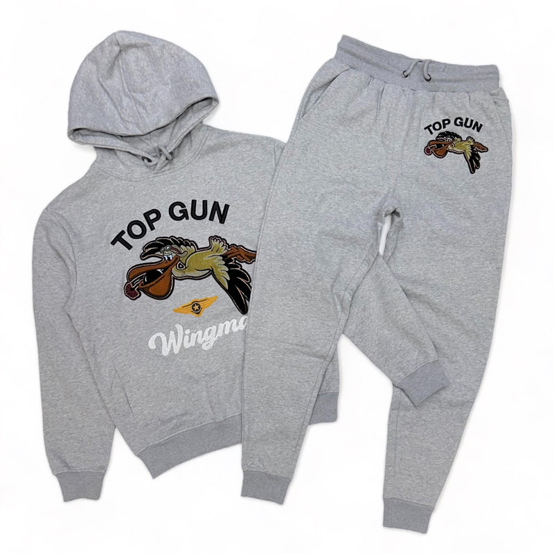 Top gun (Grey "wingman jogging set)