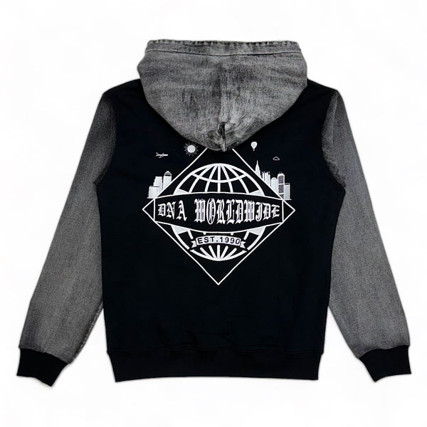 Dna premium  (Black/grey worldwide hoodie)