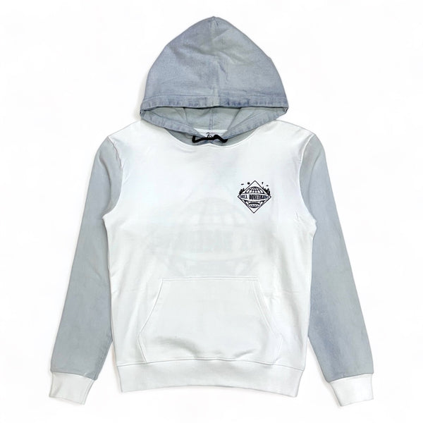 Dna premium  (white/blue worldwide hoodie)