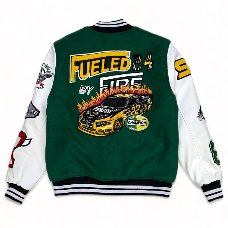 Focus (Green "Fueled By Fire" Varsity Jacket)