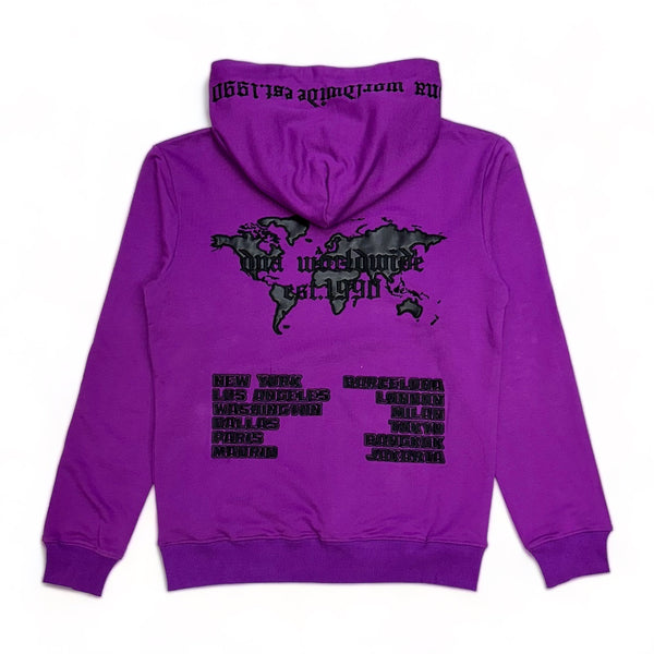DNA premium (Purple/Black “world wide" hoodie)