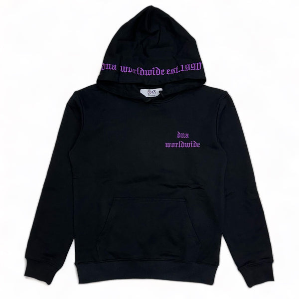 DNA premium (Black/Purple “world wide" hoodie)