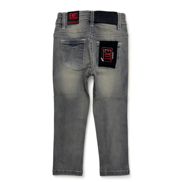Exit (Kids Faded Charcoal Distressed Jean)
