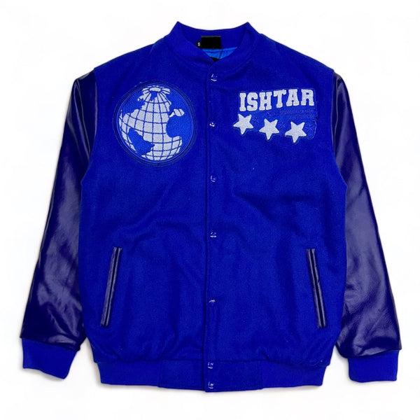 Ishtar (Men’s Royal Blue "Worldwide' Varsity Jacket)
