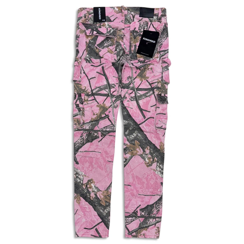 kindred Men's pink forest camo cargo jean