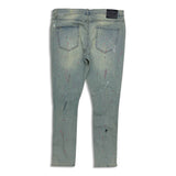 Serenede Sacred Plasma Stripe Jeans – Light Wash with Pink/Black Side