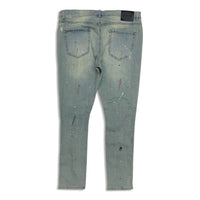 Serenede Sacred Plasma Stripe Jeans – Light Wash with Pink/Black Side