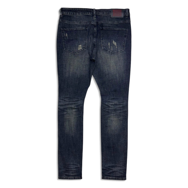 Serenede Dark Indigo Distressed Jeans