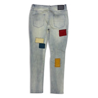 Serenede New World Earth Patchwork Jeans Multi Color
