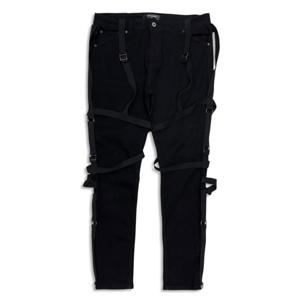 Serenede Stoic Dreams Strap Jeans – Black