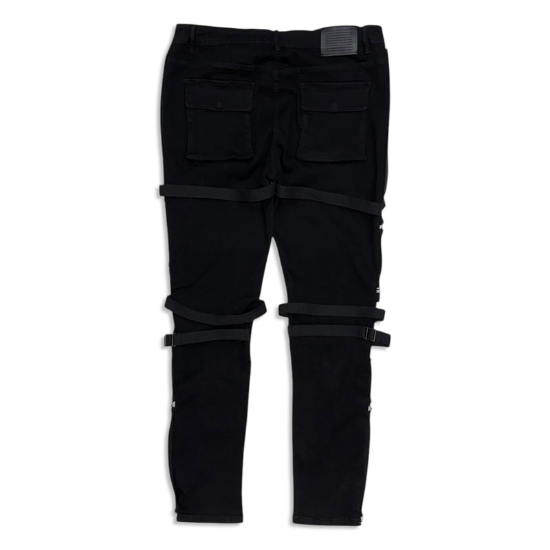 Serenede Stoic Dreams Strap Jeans – Black