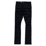 Focus Men's Stacked Shredded Jeans – Black