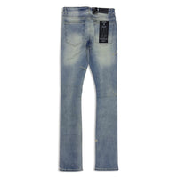 Focus Men's Stacked Shredded Jeans – Bleached Indigo