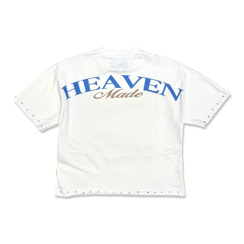 BKYS Heaven Made Skeleton Beach Cropped Tee (White)
