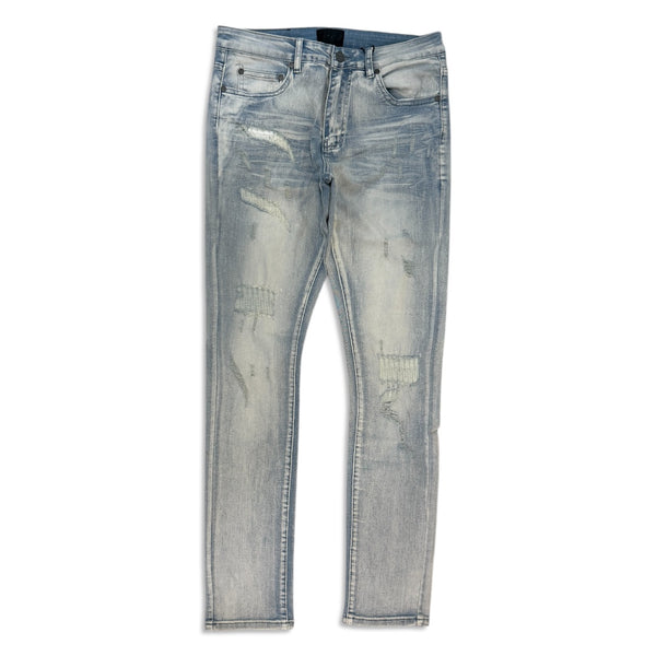 Supply Men's Distressed Skinny Jeans - Light Wash