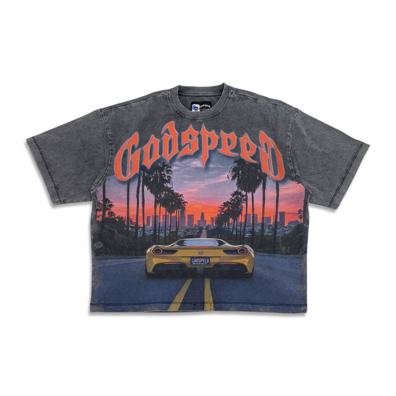 Godspeed Sunset BLVD T-Shirt Grey Wash