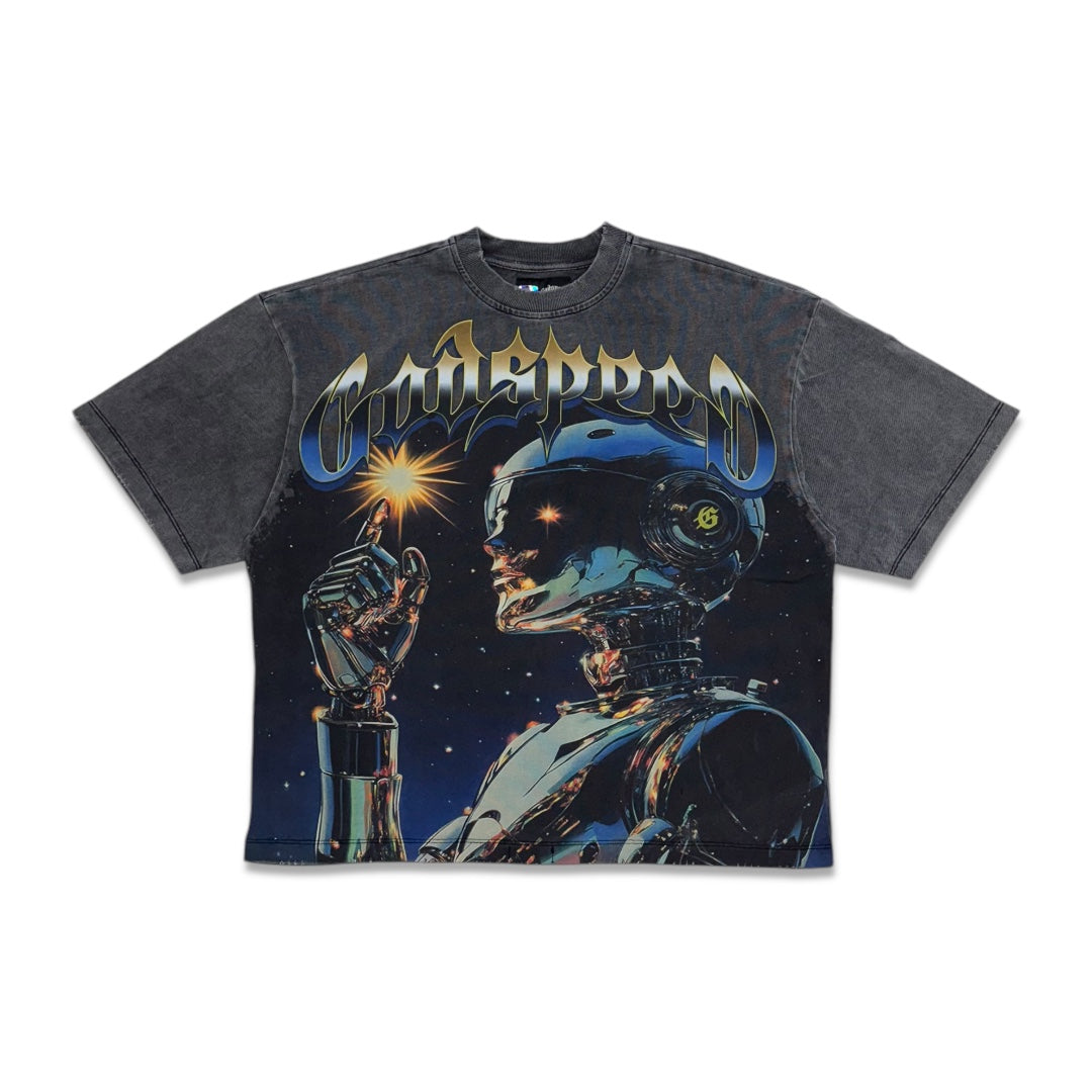 Godspeed Sputnik Moment T-shirt Grey Wash