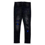 KDNK Men's Wreck V2 Jeans – Black/Blue