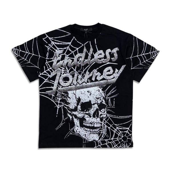Kdnk Men's spider web Endless journey t-shirt -black