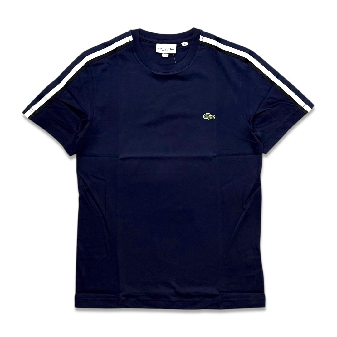 Lacoste Men's crewneck cotton t-shirt Navy blue TH8868-51-166