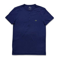 Lacoste Men's Pima Cotton Henley T-Shirt Odyssey Blue TH3081-51-UWU