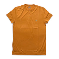Lacoste Men's Pima Cotton Henley T-Shirt Orange TH3081-51-UXG