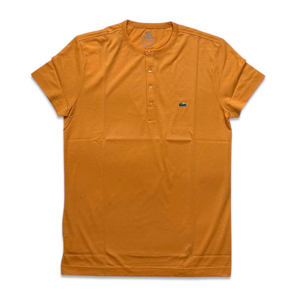 Lacoste Men's Pima Cotton Henley T-Shirt Orange TH3081-51-UXG