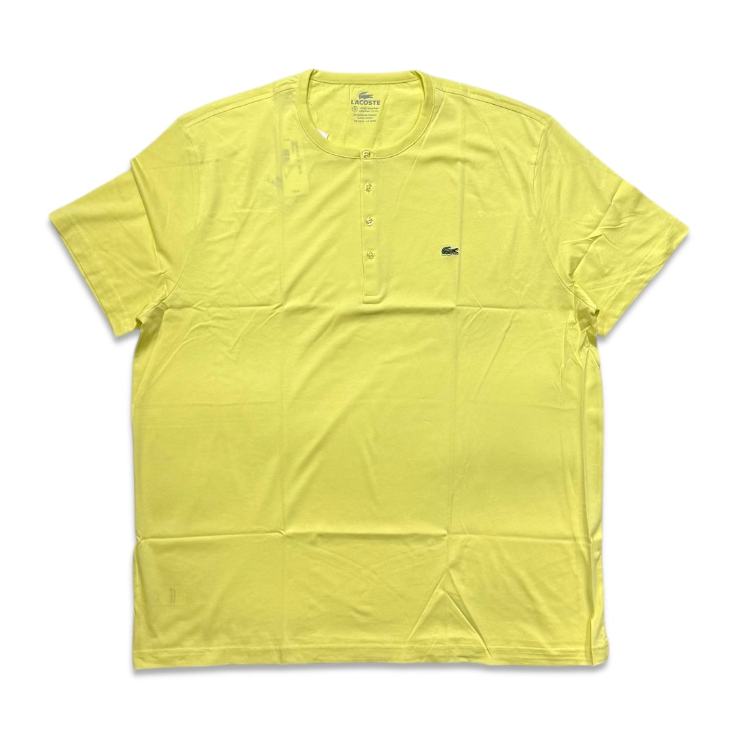 Lacoste Men's Pima Cotton Henley T-Shirt yellow TH3081-51-LDZ