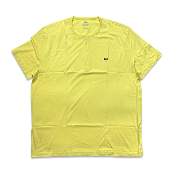 Lacoste Men's Pima Cotton Henley T-Shirt yellow TH3081-51-LDZ