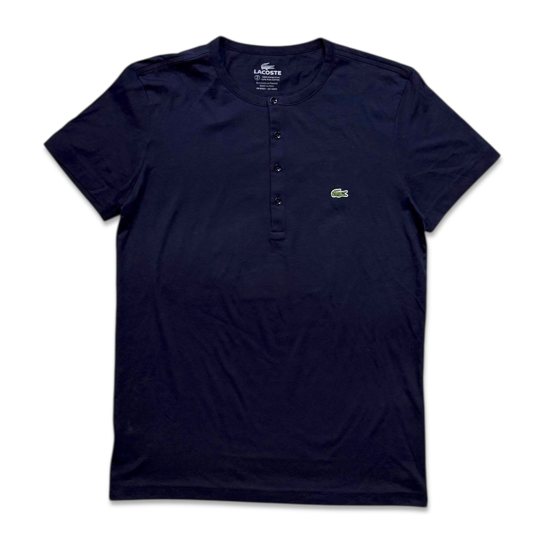 Lacoste Men's Pima Cotton Henley T-Shirt navy TH3081-51-166
