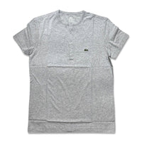 Lacoste Men's Pima Cotton Henley T-Shirt paladium chine TH3081-51-08A
