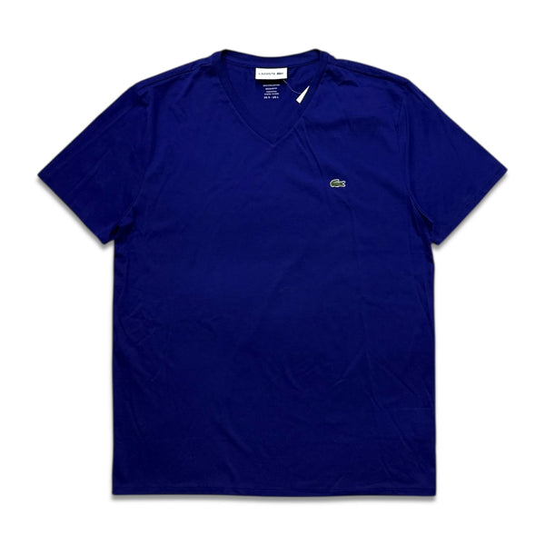 Lacoste Men's v-neck pima cotton t-shirt Ocean blue TH6710-51-S2P