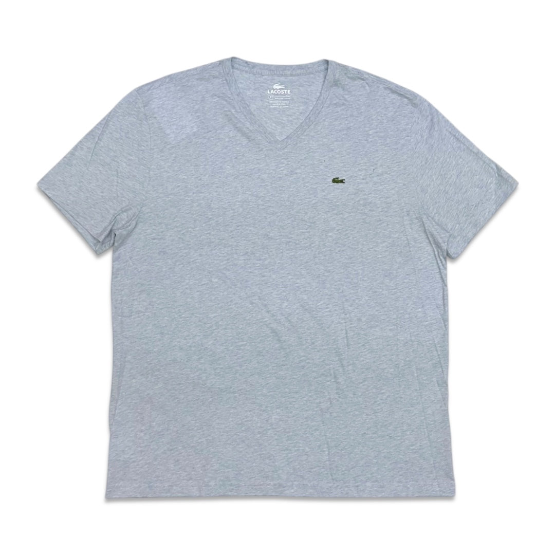 Lacoste Men's v-neck pima cotton t-shirt barge blue chine TH6604-51-5RM