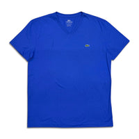 Lacoste Men's v-neck pima cotton t-shirt obscurite blue TH6604-51-V6C